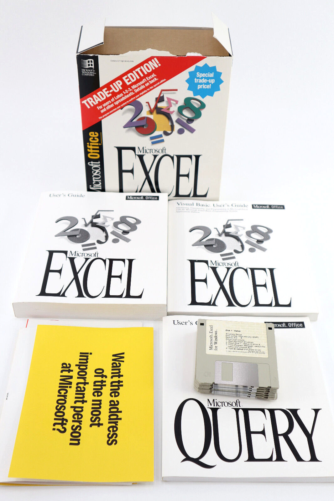 Microsoft Excel 5.0 Upgrade Edition for Windows 3.1 on 3.5" Floppy Disks