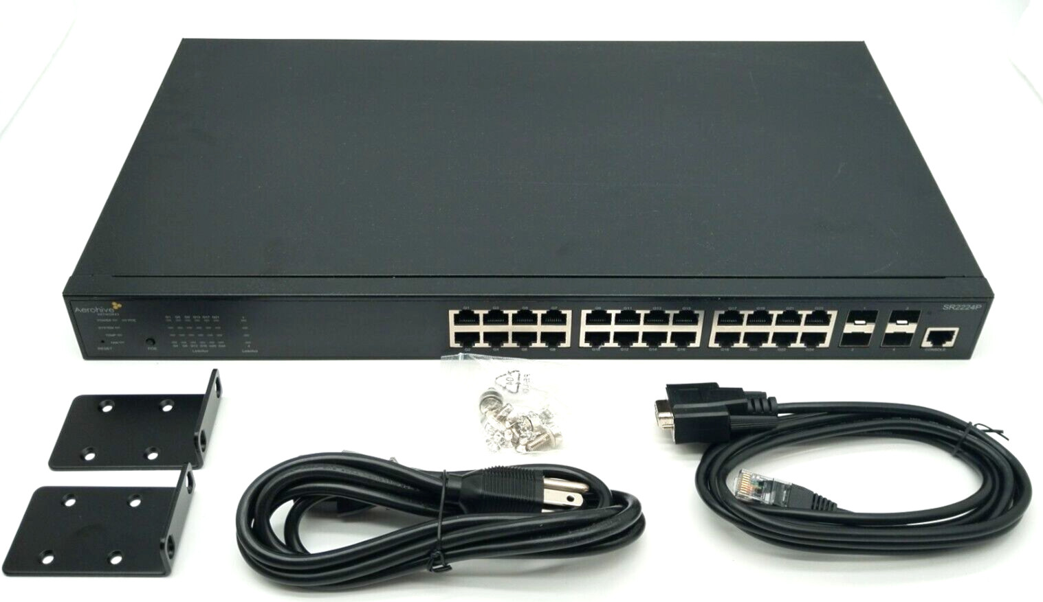 EXTREME NETWORKS SR2224P AH-SR-2224P AEROHIVE 24-PORT GIGABIT ETHERNET SWITCH