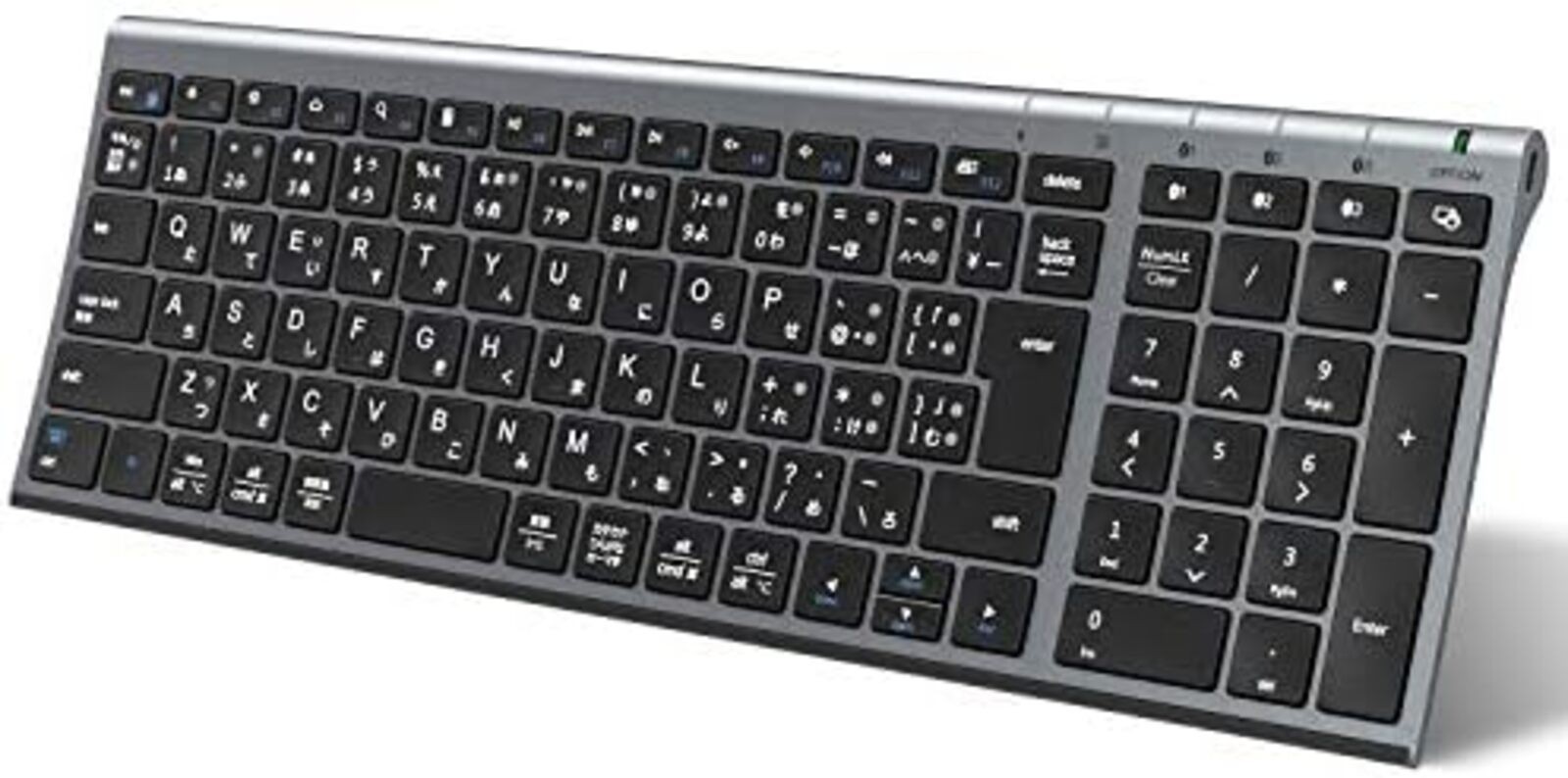 iClever Bluetooth Wireless Keyboard Japanese JIS Layout Supports 3 Simultaneous