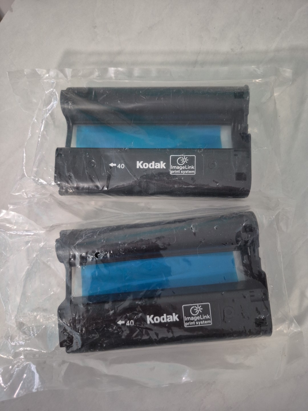 Kodak/ImageLink 40-Print System Ink Toner Cartridges/Lot of 2- Sealed Pkgs  