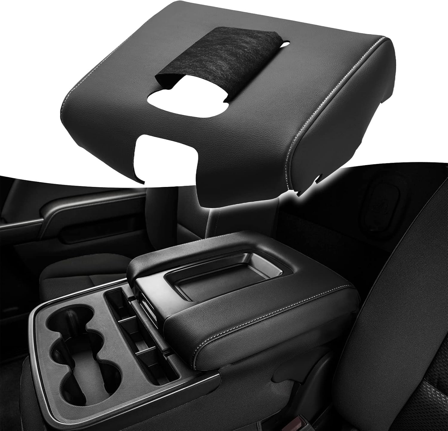 Auto Center Console Armrest Cover Replacement for Chevrolet Silverado & GMC Sie