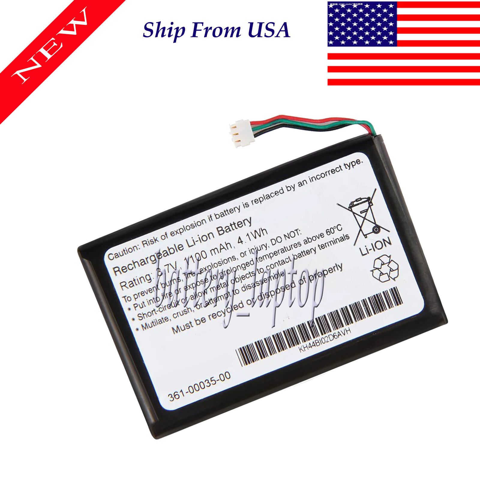 Battery For Garmin 361-00035-01 GPS, Replacement for Garmin 361-00035-01