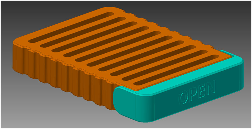 Rugged Portable 2.5 HDD Case 3D-Printed