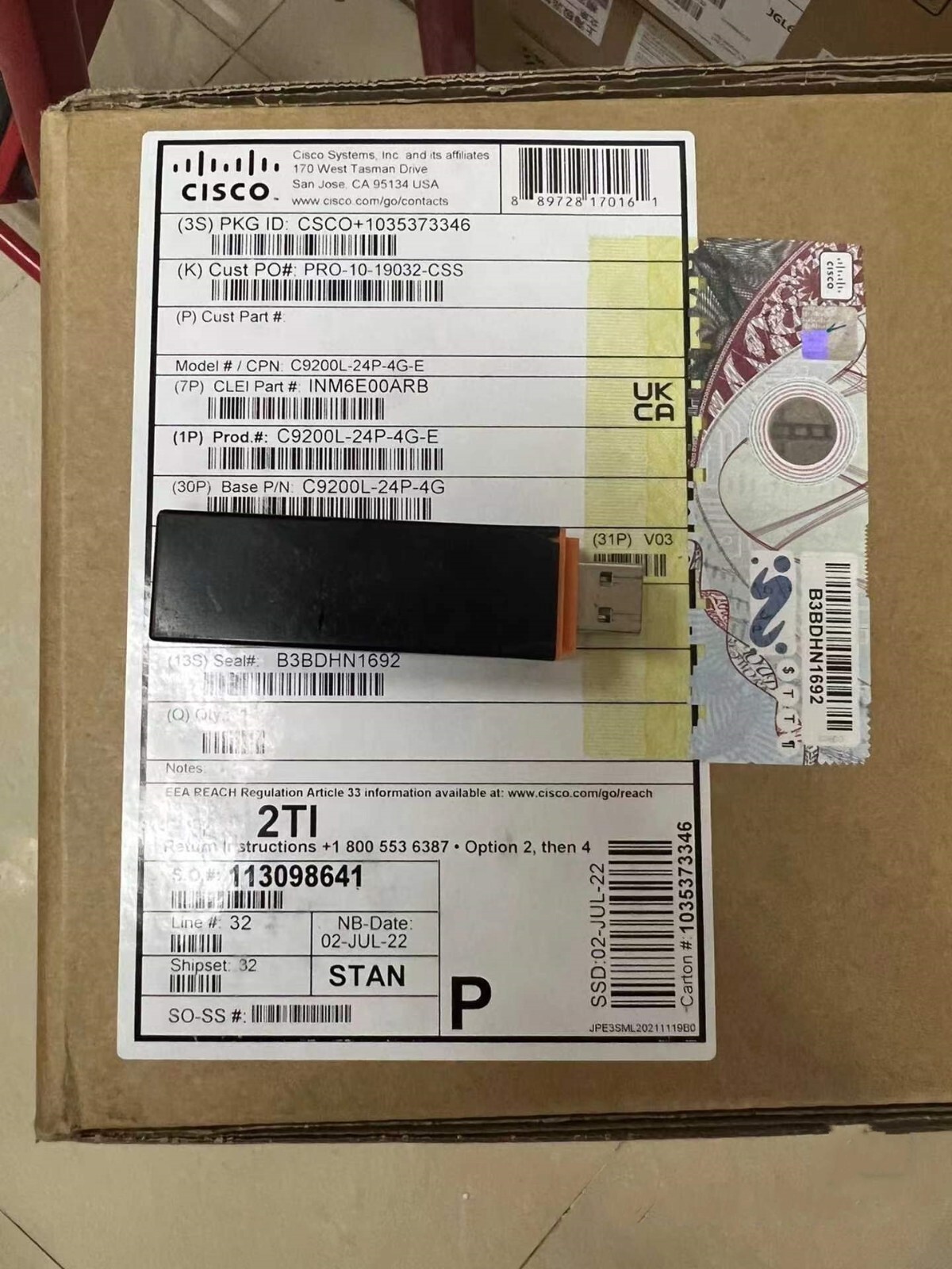 1PCS NEW CISCO C9200L-24P-4G-E switch