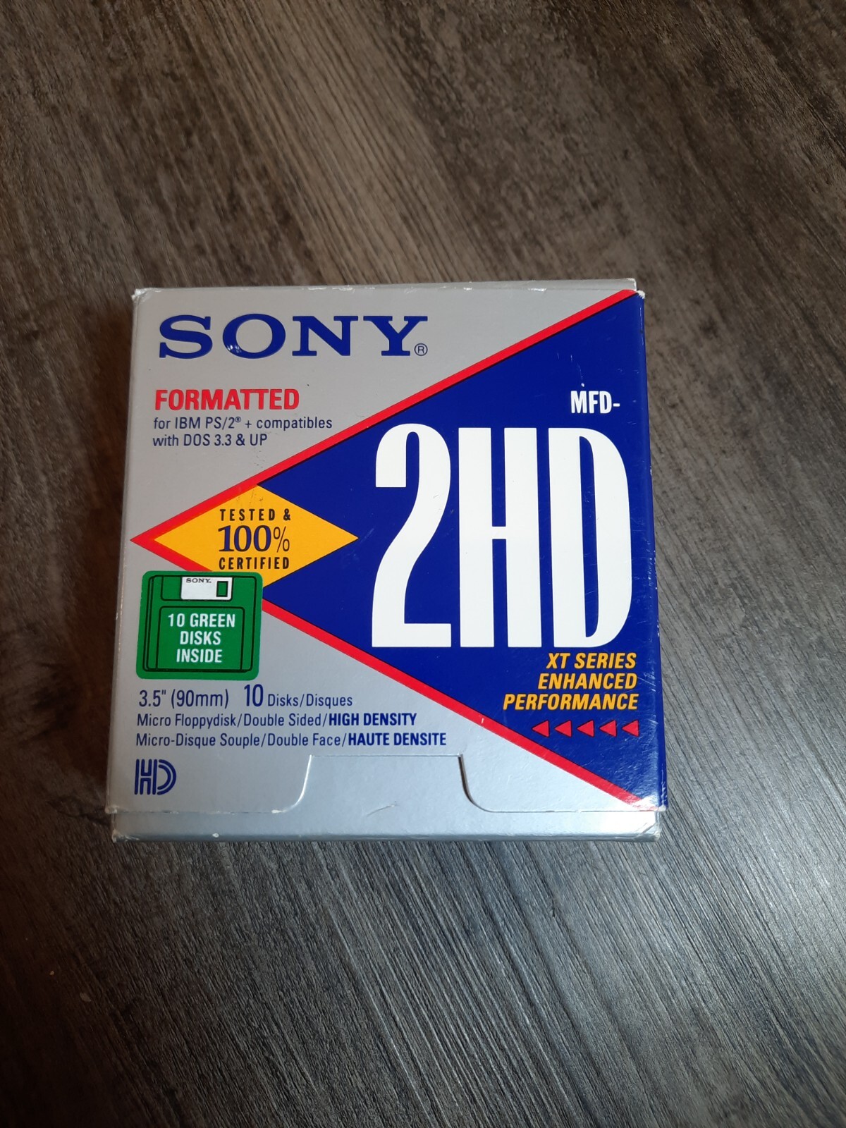 Sony MFD 2HD 3.5 Inch Micro Floppydisk Double Sided High Density 10 Pack New 