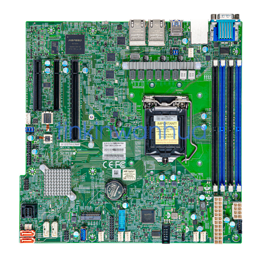 For Supermicro X12STH-LN4F Intel C256 LGA-1200 DDR4 Micro-ATX Server Motherboard