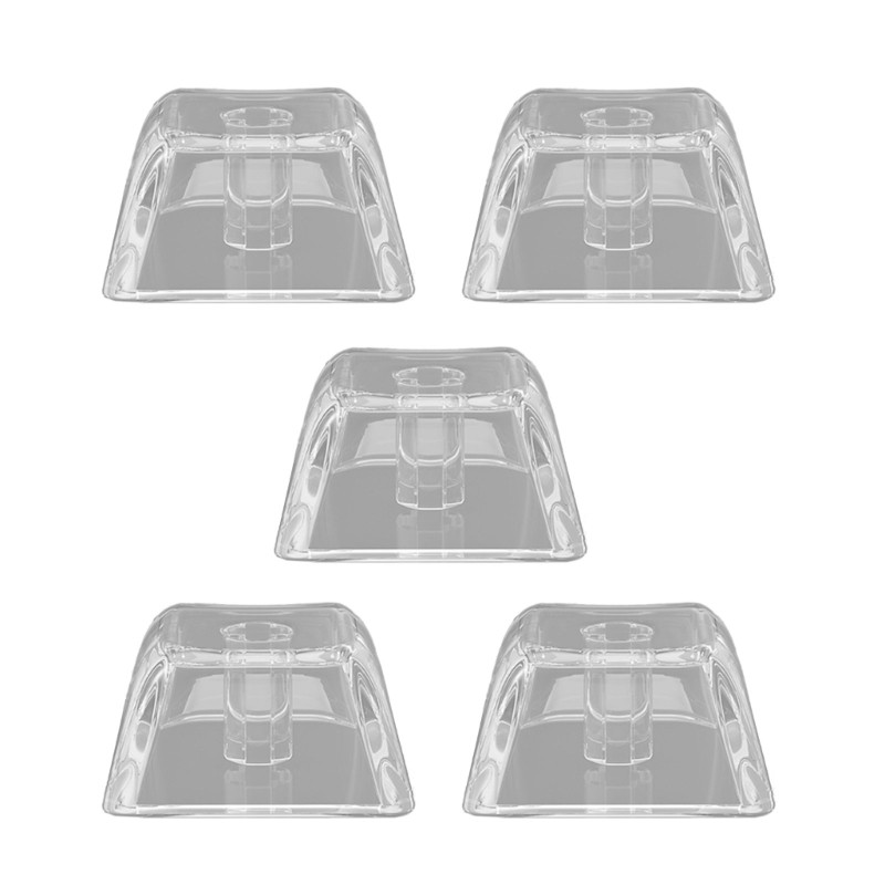 5/10PCS Keycaps 1U XDA Height Clear Backlit Keycap Set For Gamers And Office Use