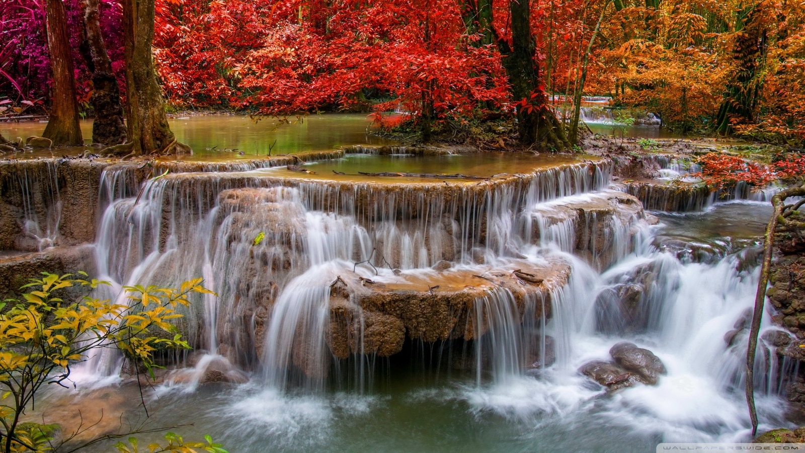 Landscape nature waterfall Custom Gaming Mat Desk