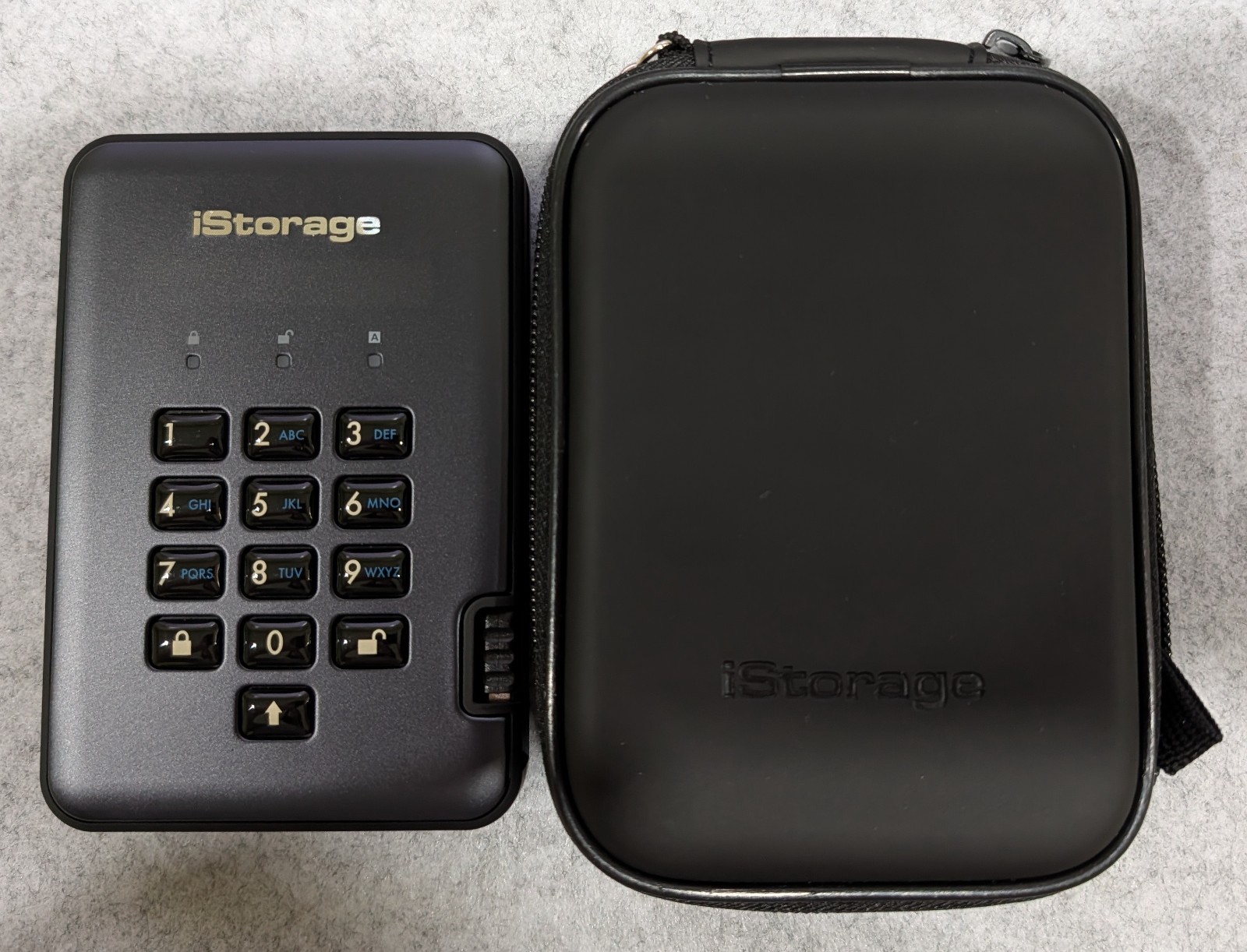 iStorage diskAshur PRO2 1TB SSD Encrypted Portable IP56 Water Resistance USB 3.1