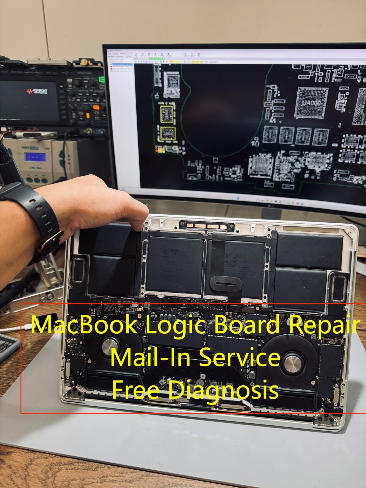 MacBook Liquid Damage  Logic Board Motherboard Repair Service No fix No fee