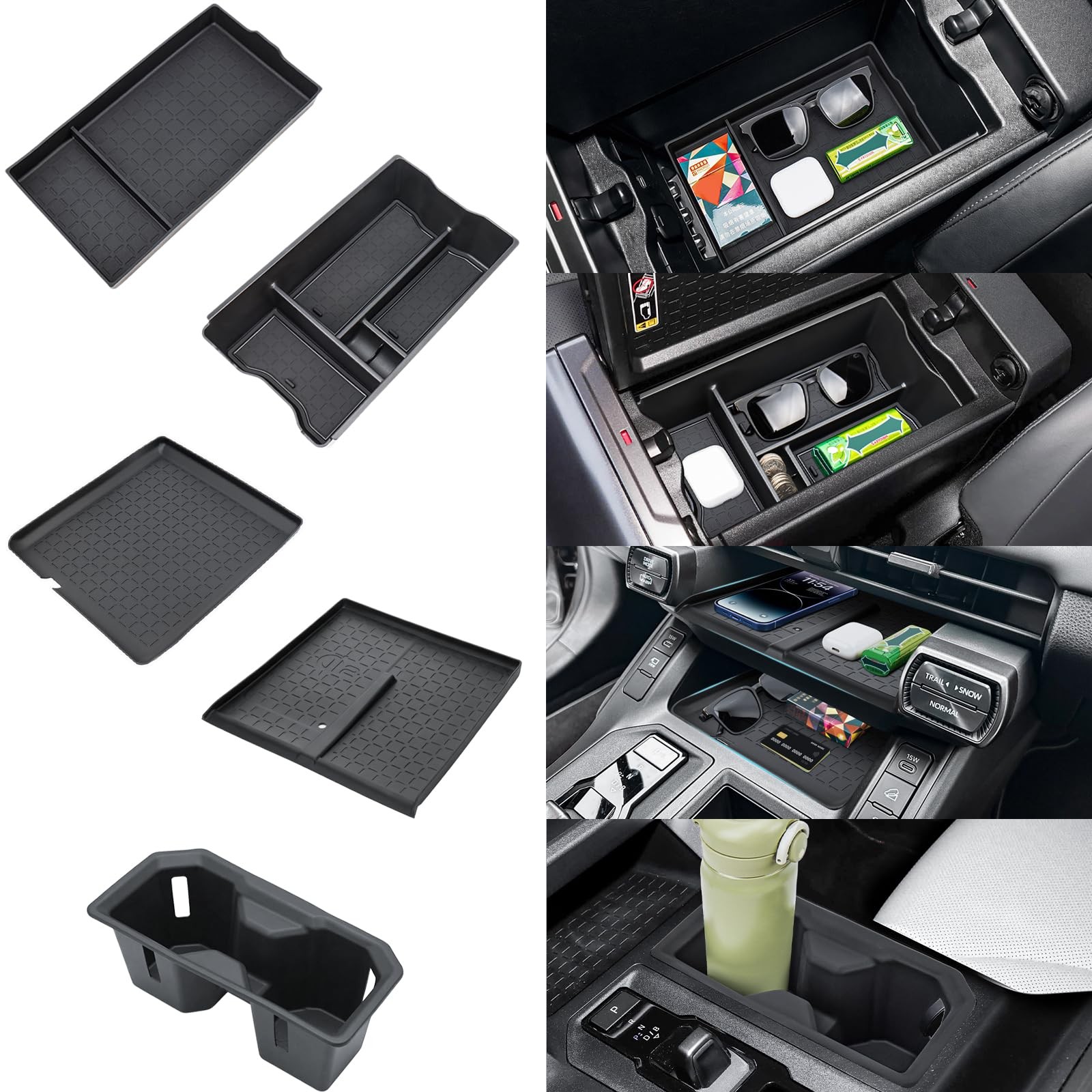 5PCS Center Console Organizer for 2026 Toyota RAV4 Accessories