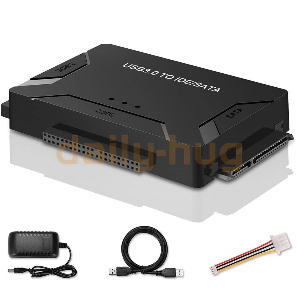 USB 3.0 To IDE/SATA Converter Adapter Kit For 2.5"/3.5" SATA/IDE/SSD Hard Drive