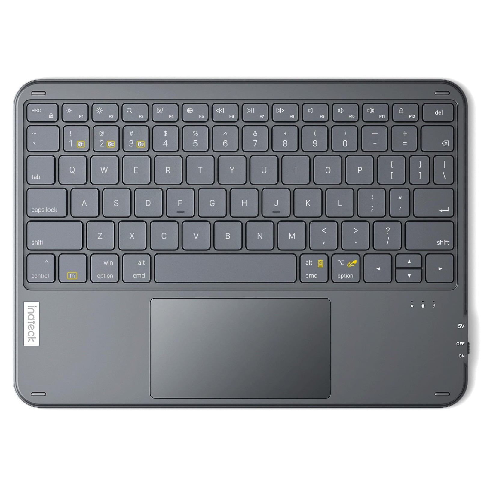 Inateck Ultra-Slim Tablet Keyboard, Trackpad, 228g, Bluetooth 5.6
