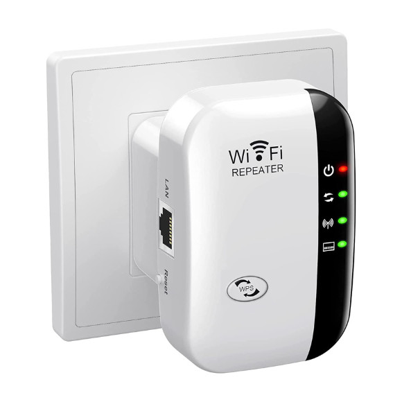 WiFi Range Extender Repeater, 300Mbps Wireless Router Signal Booster Amplifier