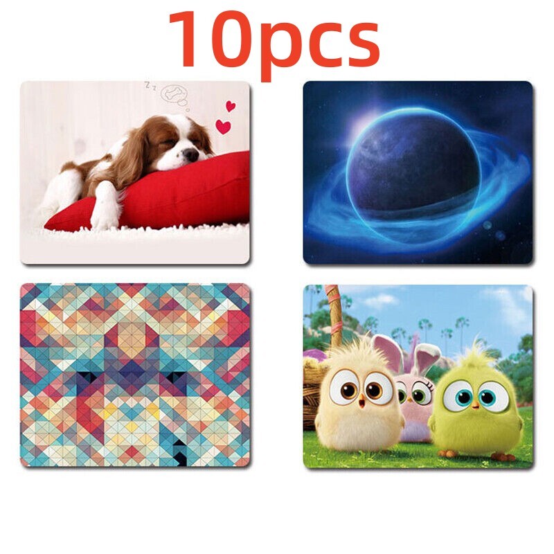 10Pcs Sublimation Blank White Mousepad for Heat Press Transfer DIY - 8.3"x10.2"
