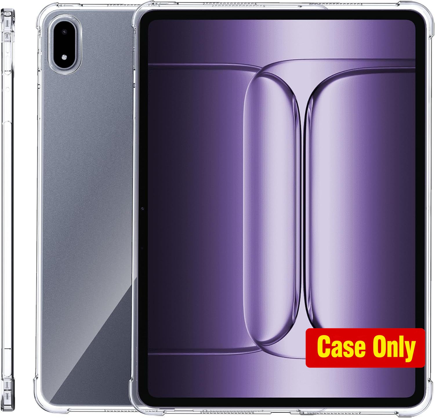 Case for OnePlus Pad 13.2 Inch, Slim TPU Clear Protective Cover, Shockproof