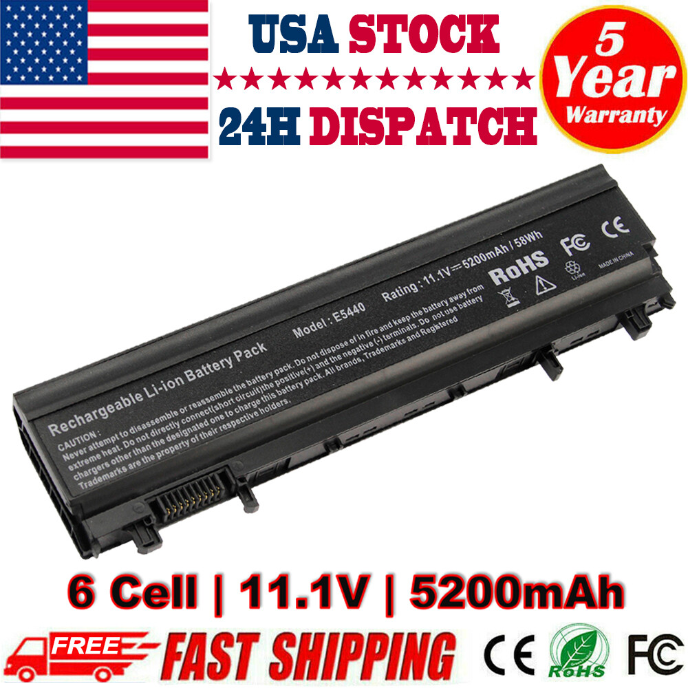 6Cell VV0NF Laptop Battery For Dell Latitude E5540 E5440 NVWGM F49WX 970V9 VVONF