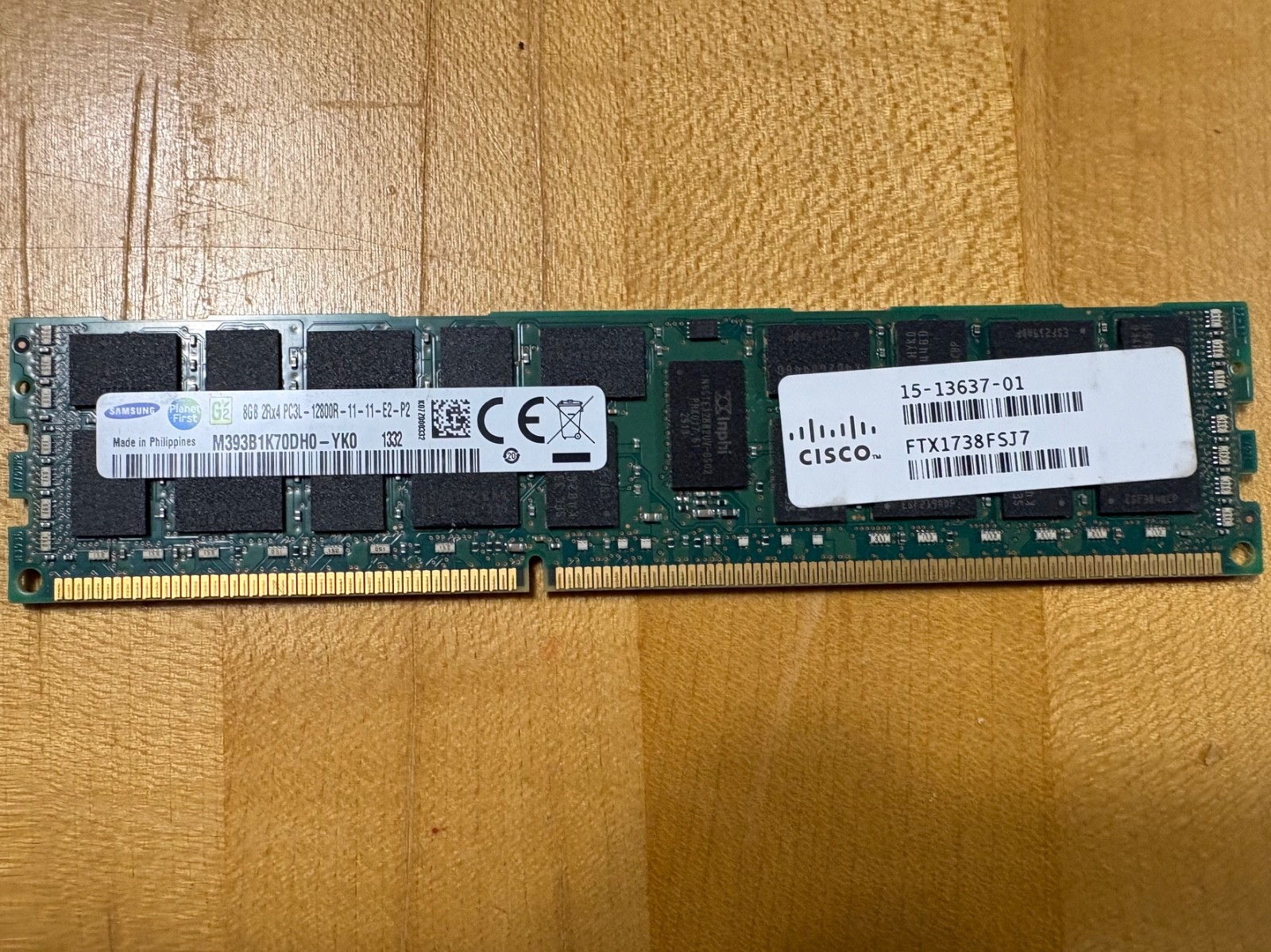 Samsung 8gb PC3L-12800R-11-11-E2-P2 Memory Module