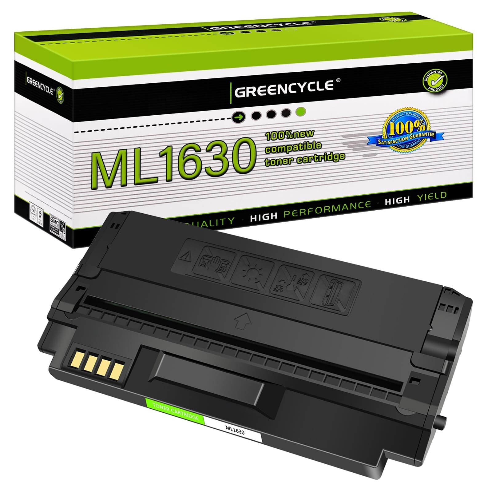 greencycle 1 Pack ML-1630 Toner Cartridge High Yield Compatible for Samsung M...
