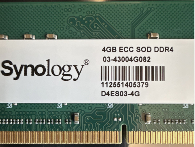 Official Synology 4GB EEC SOD DDR4 RAM D4ES03-4G
