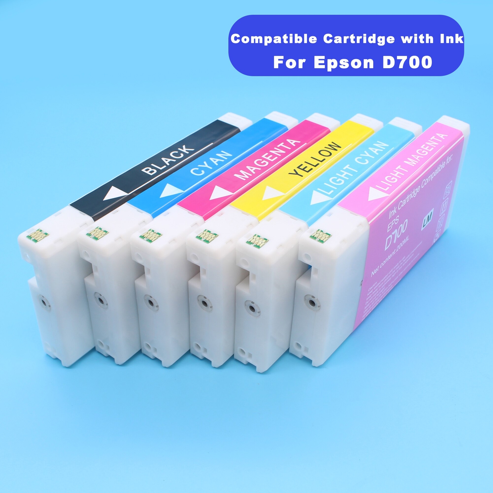 200ML 6PCT7811-T7816 Compatible Ink Filled For Fujifilm DX100 Printer