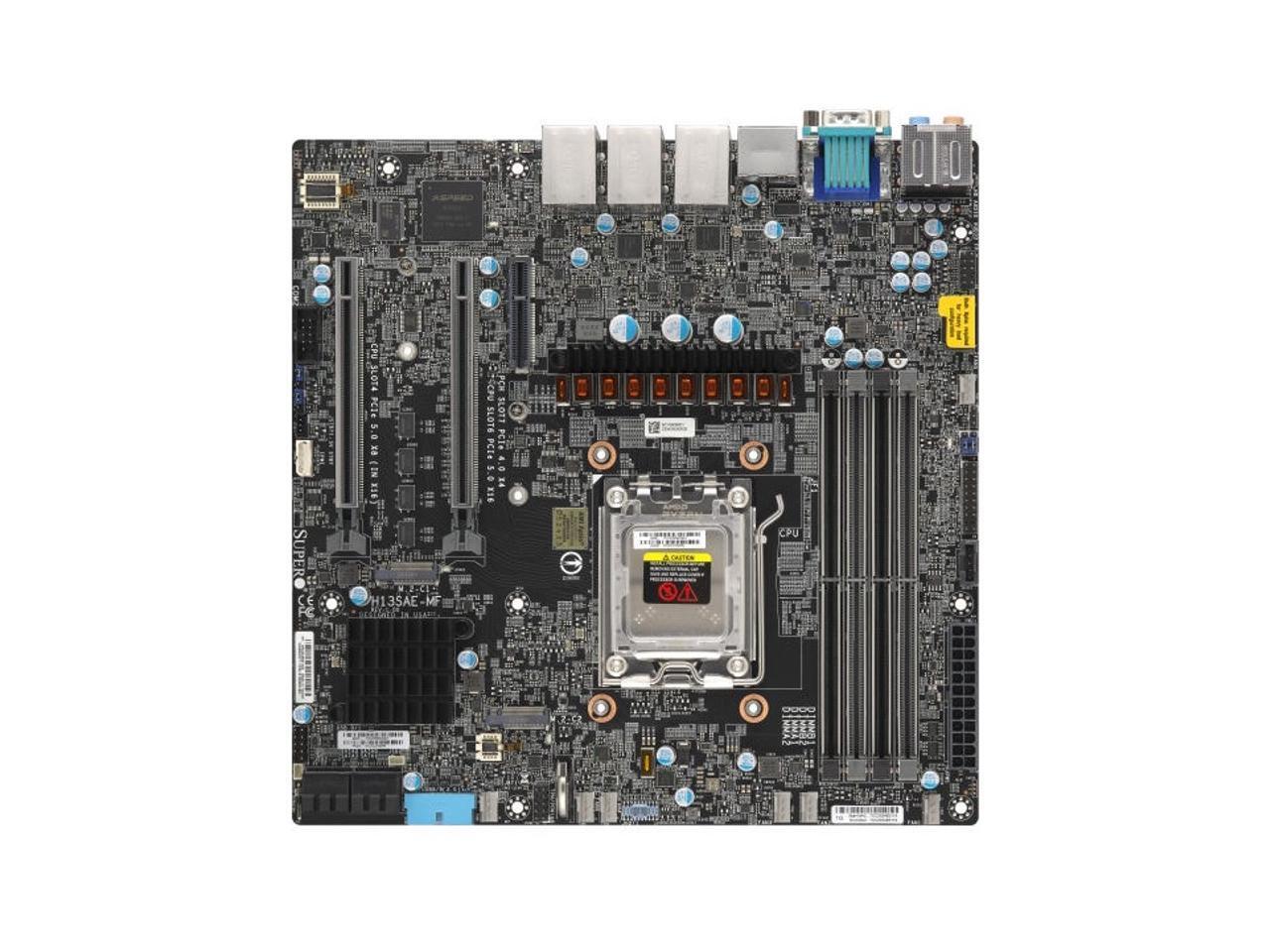 Supermicro H13SAE-MF Motherboard Micro-ATX AMD Ryzen 7000 Series Processors, sin