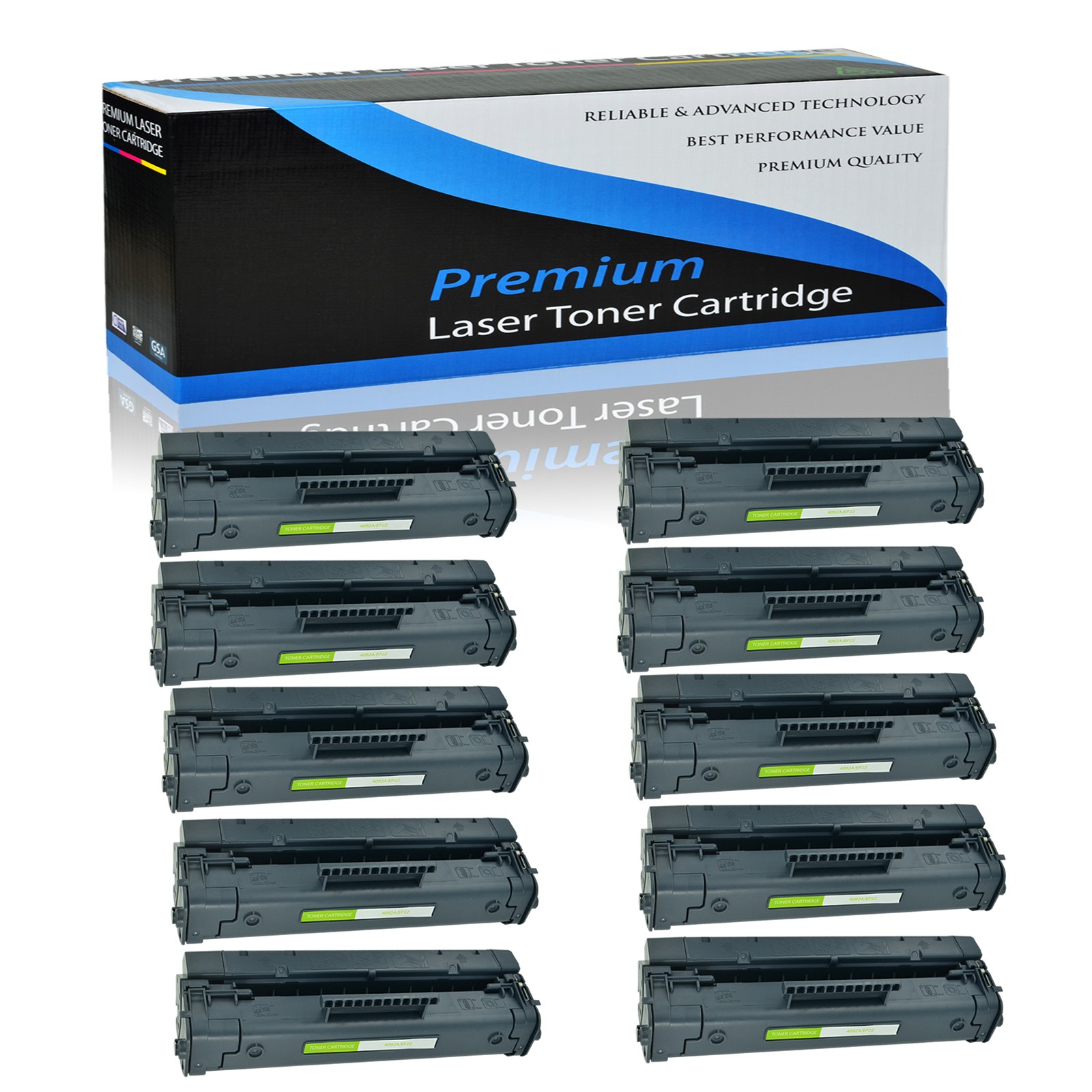 10PK C4092A 92A Toner Cartridge For HP LaserJet 1100 1100a 1100ase 3200 1100xi