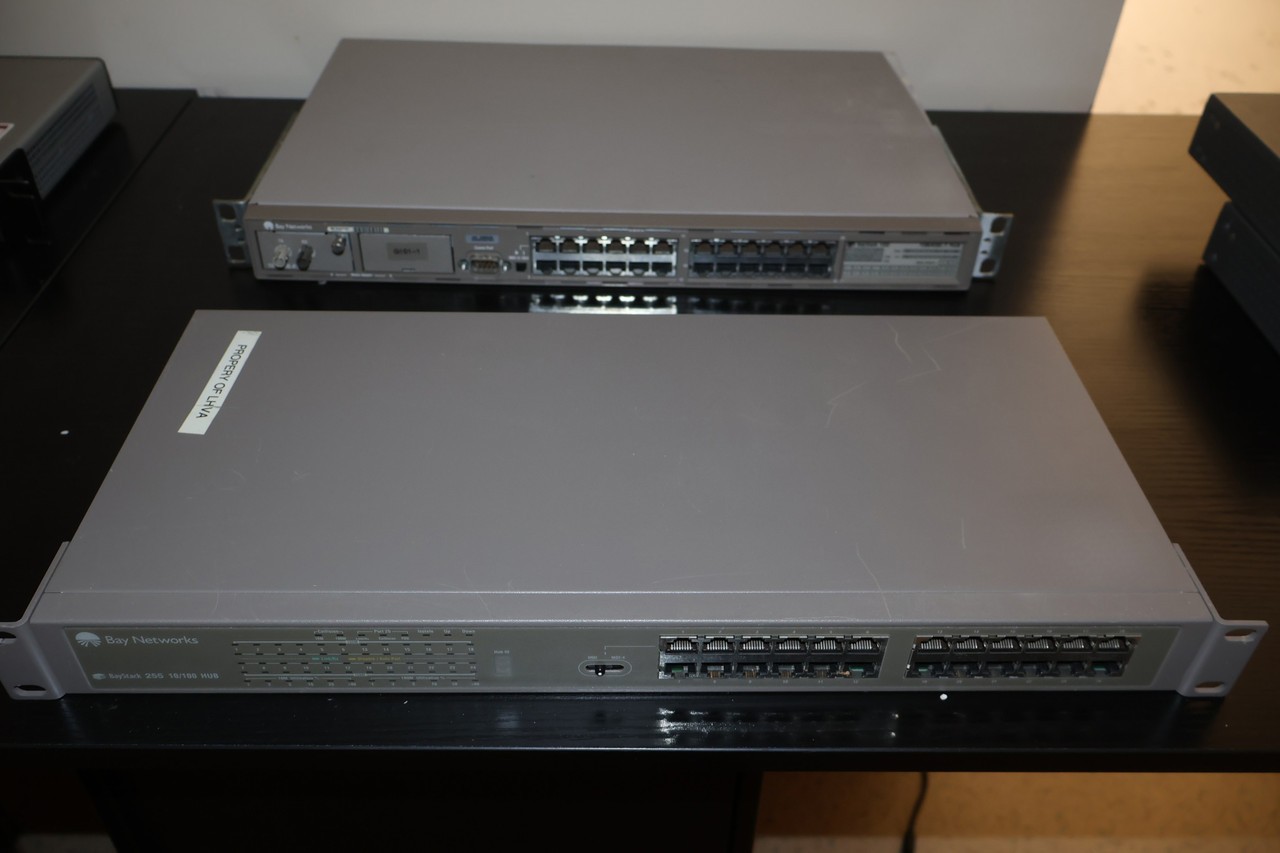 (2) Bay Networks BayStack 255 Ethernet Hubs