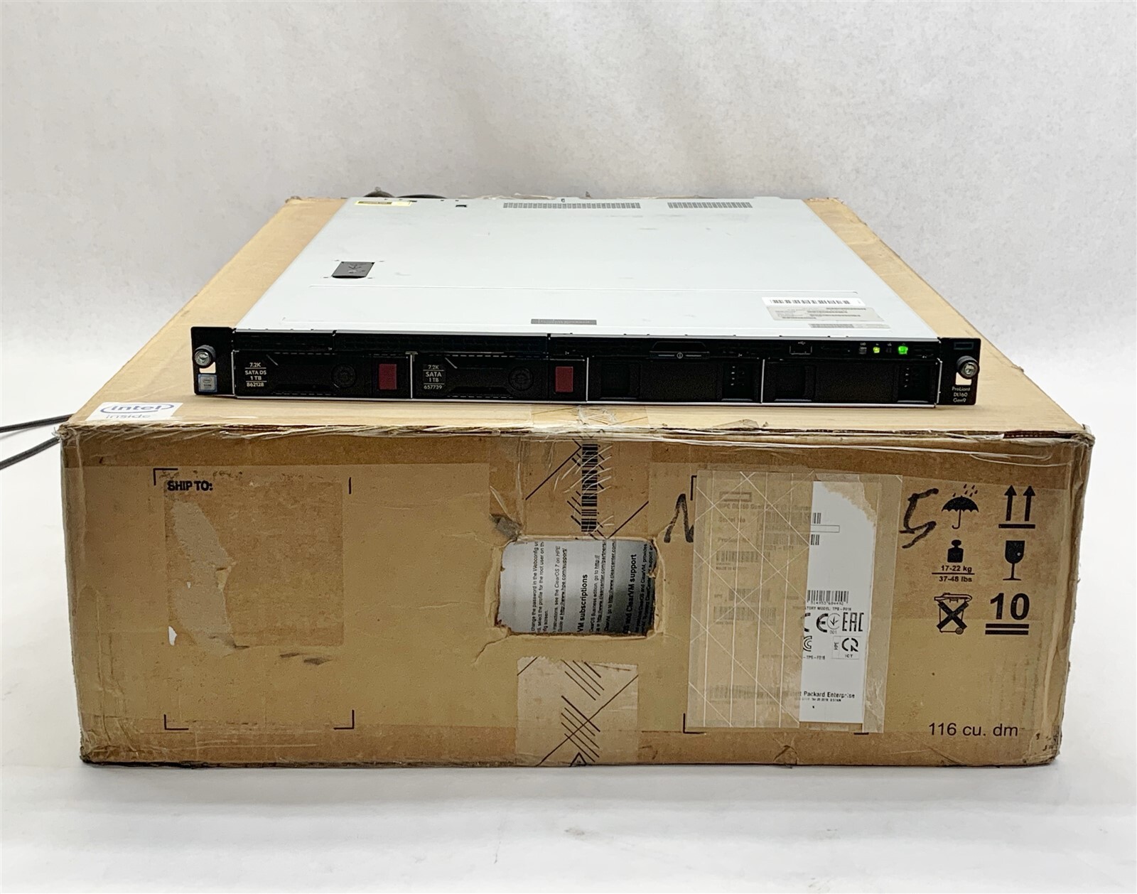 HP ProLiant DL160 Gen9 Server E5-2603 v4 1.70GHz 6C CPU 8GB RAM 2*1TB HDD B140i
