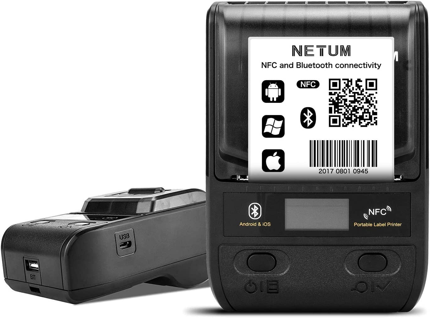 NETUM NT-G5 Bluetooth Portable Thermal Label Printer for Android iOS