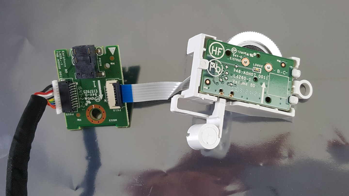 HP Z34c Monitor K1U77A4 Volume & Earphone Board L4260-1, L4261-1, A0H07, A0H08