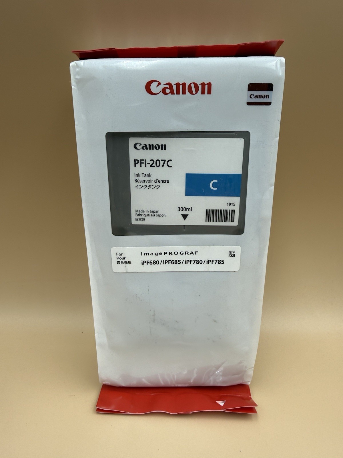 Canon 207C Original Ink Cartridge - Cyan (8790B001) 300ml Tank Exp 2027