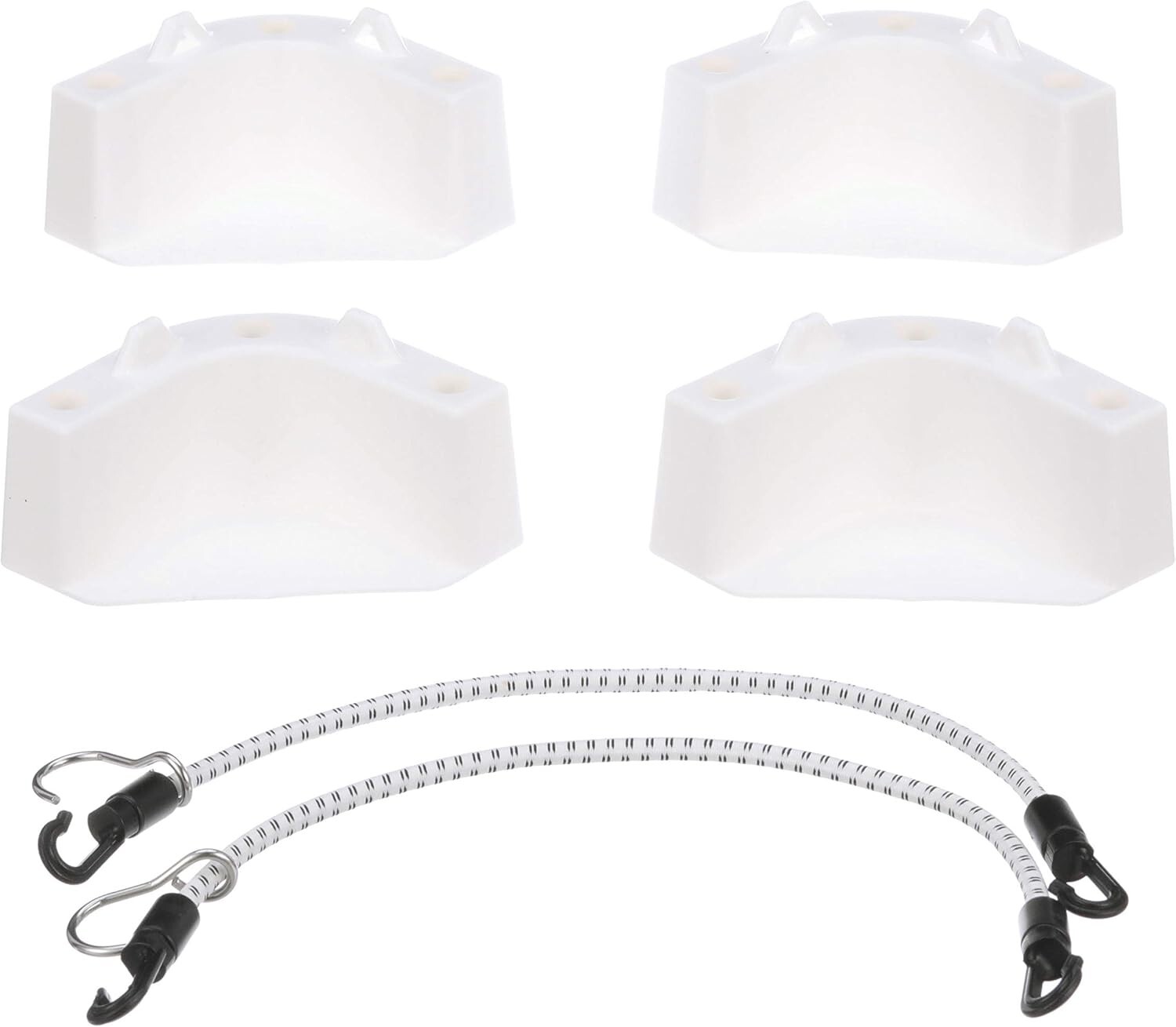 Cooler Mounting Kit 4 Corner Pieces 2 Stretch Straps Corrosion-Resistant