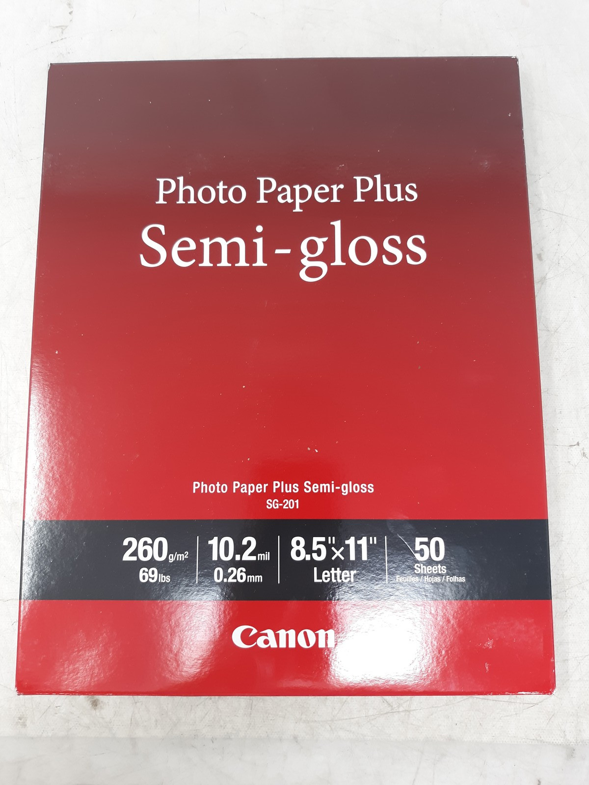Canon Photo Paper Plus Semi-Gloss (8.5" x 11", 50 Sheets) – Model #1686B063