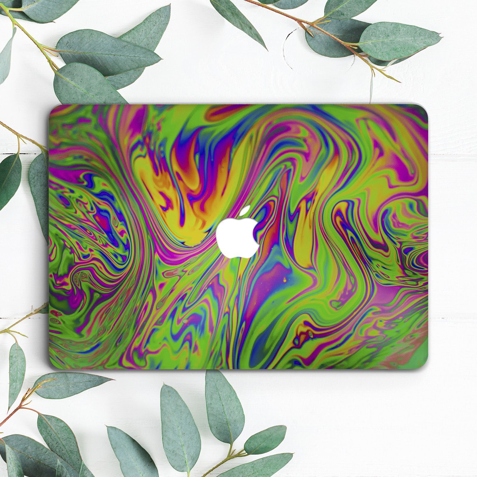 Fluid Art Trippy Abstract Colorful Hard Case For Macbook Pro 13 14 15 16 Air 13