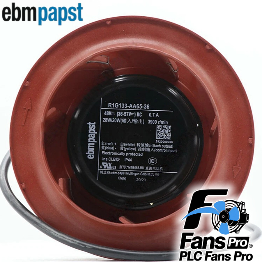 1PCS Brand New Ebmpapst R1G133-AA65-36 DC48V 28W φ133 Air Purifier Fan