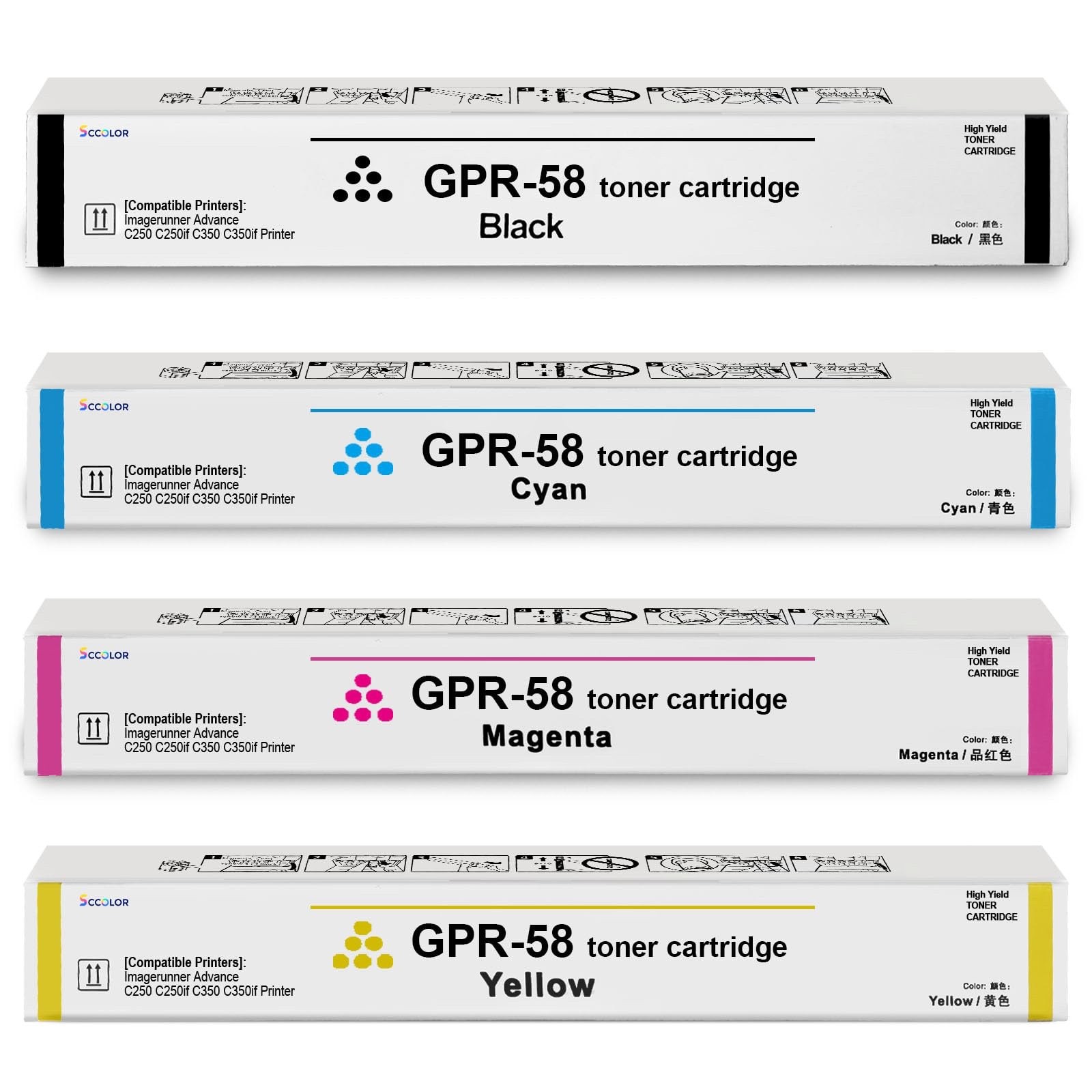GPR58 Toner Cartridge for Canon ImageRunner Advance C256iF II C256iF III C356iF