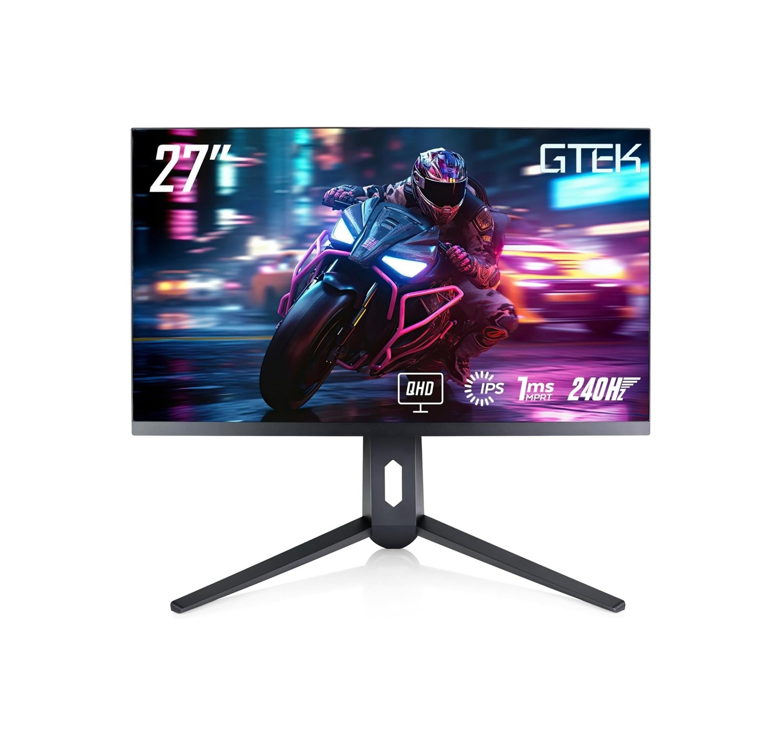 GTek 240Hz 2K Gaming Monitor, 27 Inch Display Full WQHD 2560 x 1440P, Extreme...