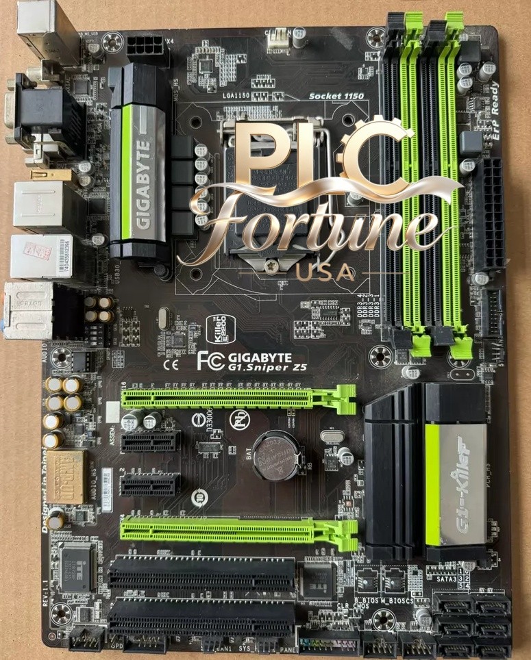 Used Gigabyte G1.Sniper Z5 Intel Z87 LGA1150 ATX DDR3 DVI+VGA+HDMI Motherboard