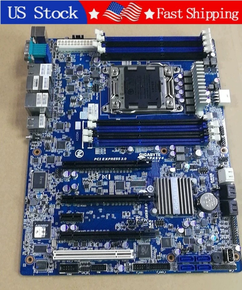 Used Gigabyte GA-6PXSV4 Intel C604 LGA2011 ATX Server Motherboard 4xGigabit LAN