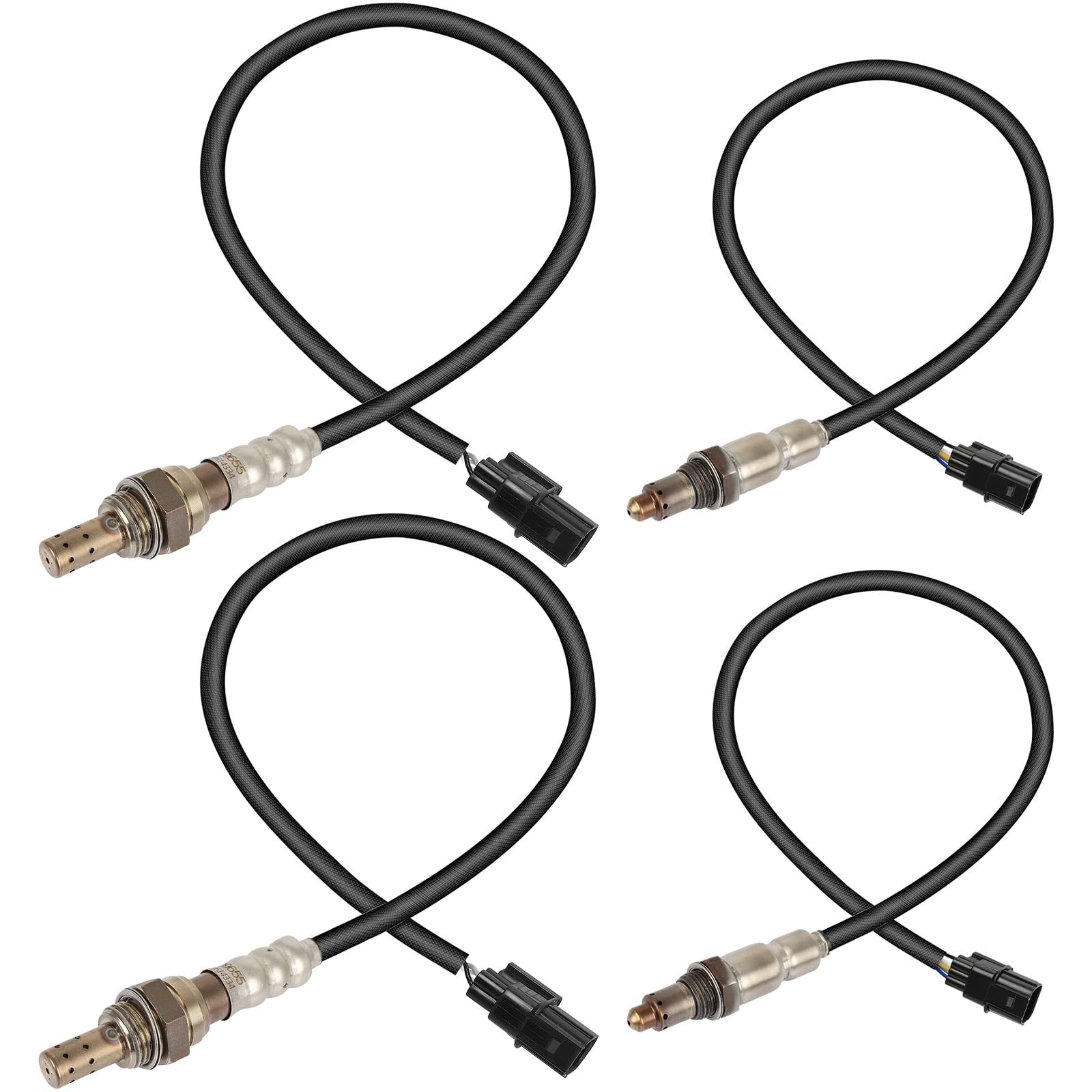 4-PC Set O2 Oxygen Sensor Upstream Downstream Compatible for Honda Accord 201...