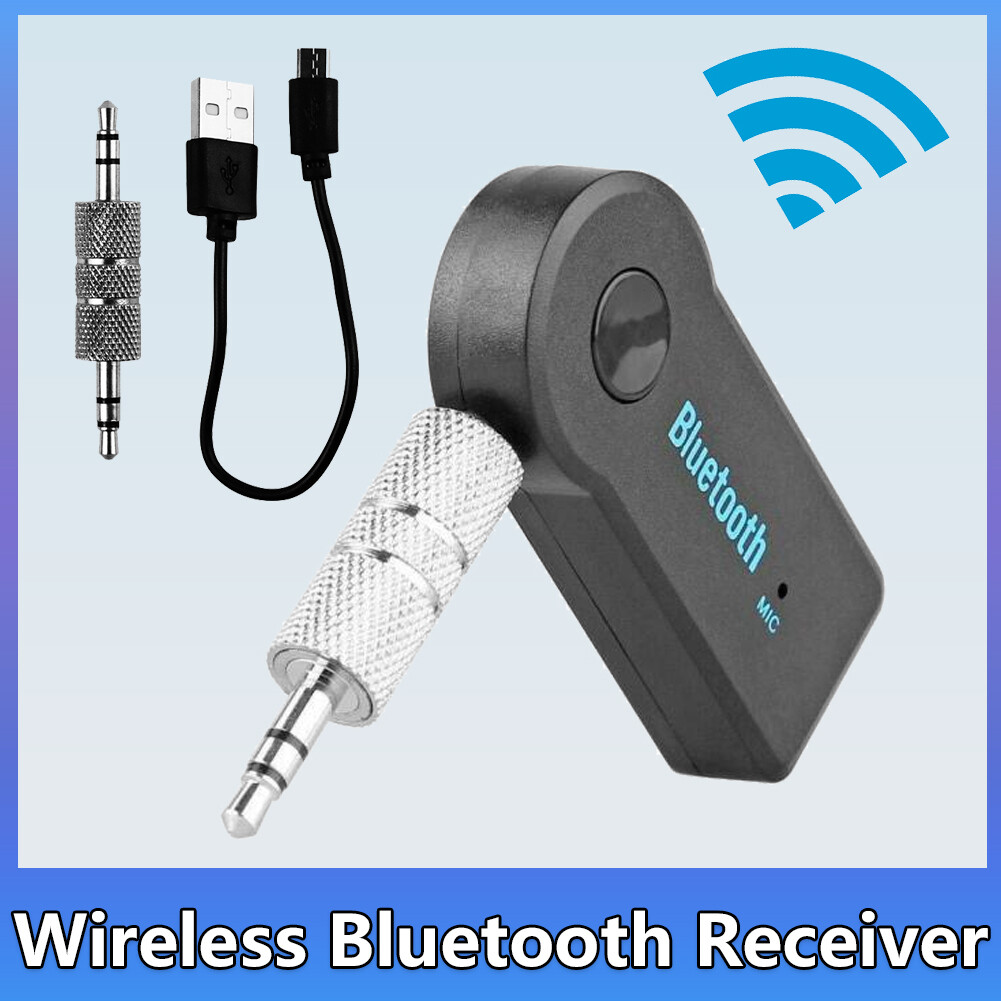 Wireless Bluetooth Receiver 3.5mm AUX Audio Stereo Music Hands Free Car Adapter