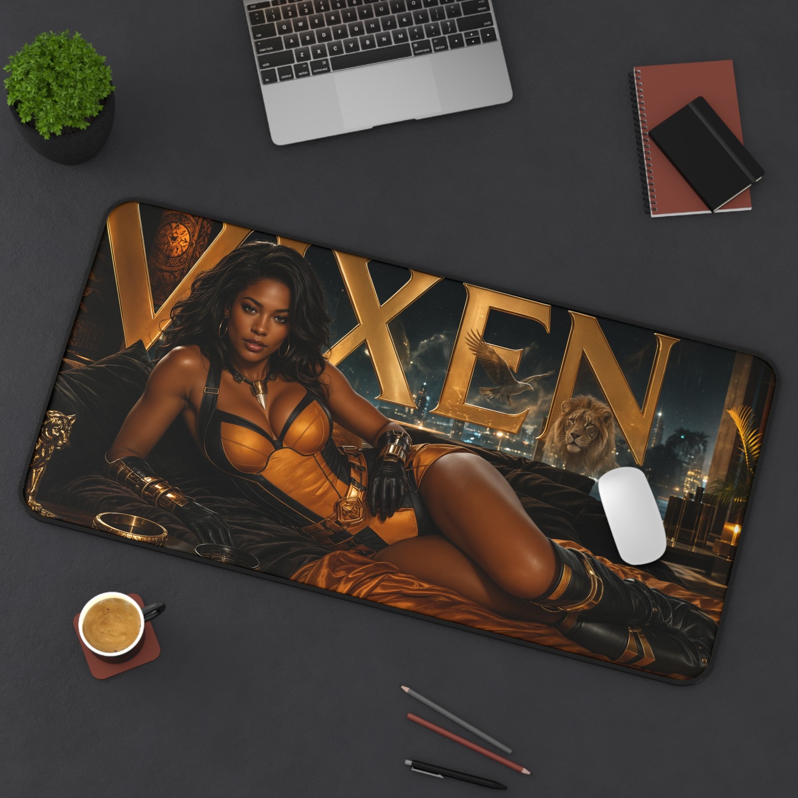 DC Comics Vixen Mouse Pad, Extended Gaming Desk Mat, XXL Pad