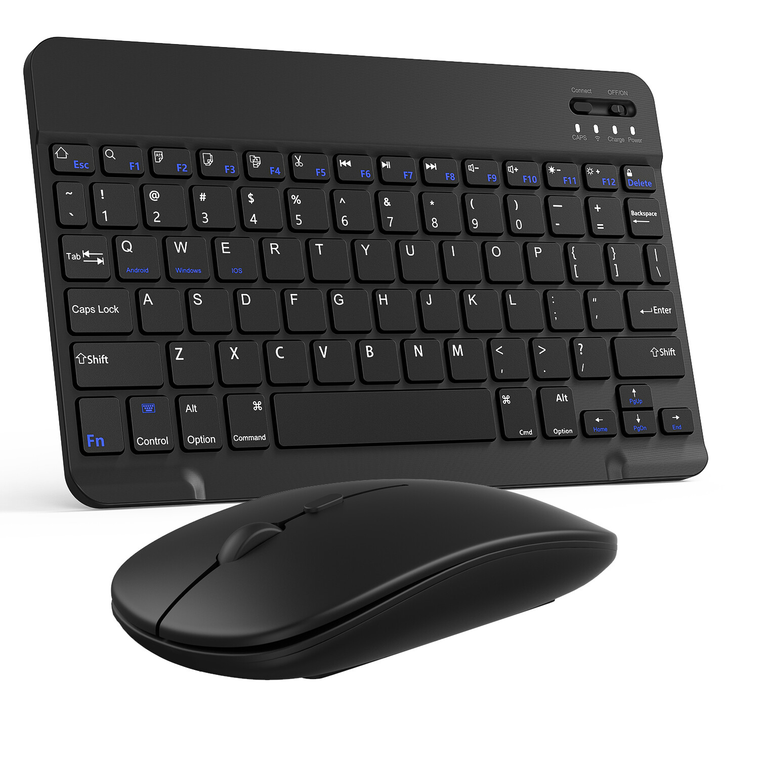 Lightweight, Rechargeable & Portable Wireless Keyboard and Mouse for iPad & Mac