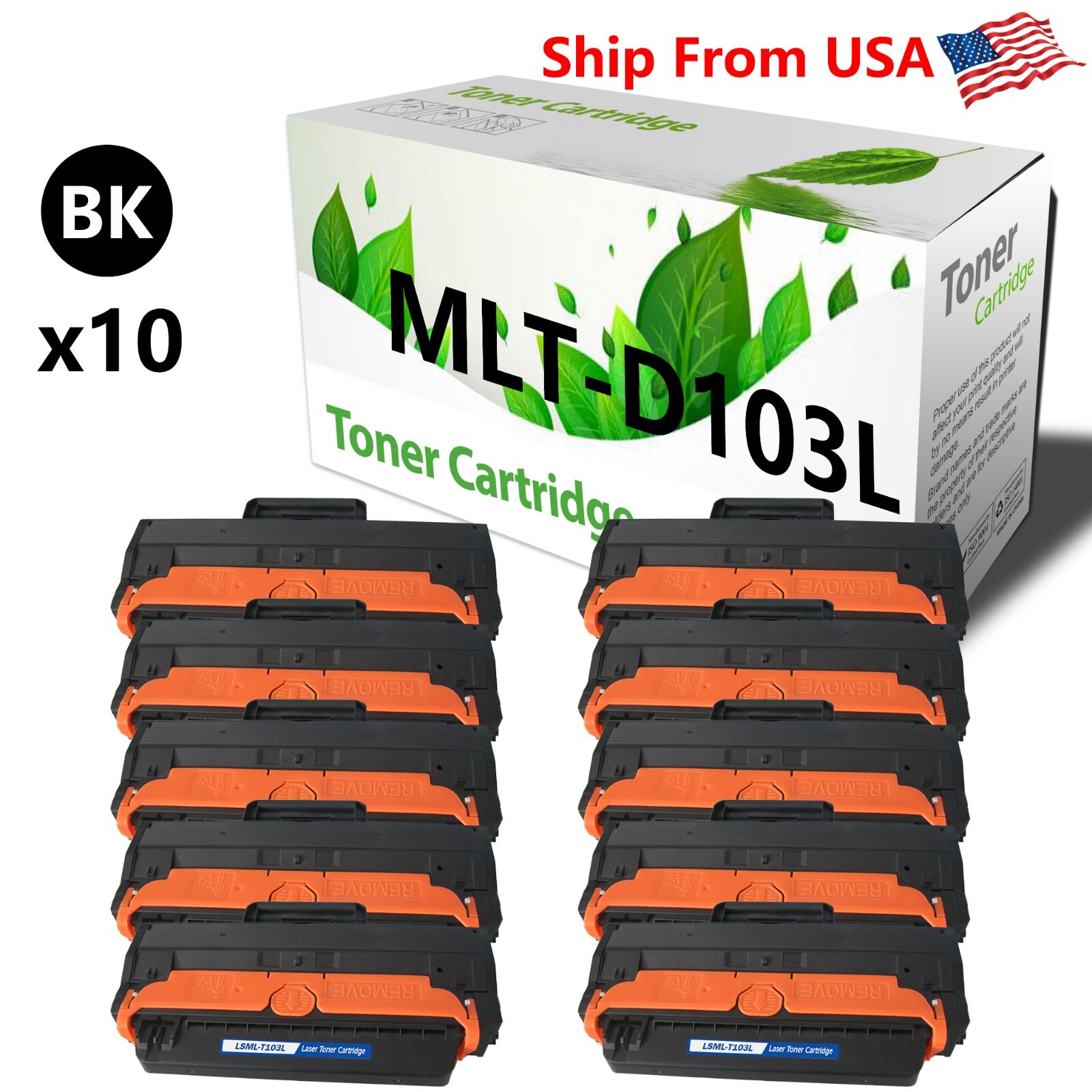 10PACK 103L D103L Toner Cartridge For ML-2951D ML-2955DW ML-2950ND SCX-4729FD