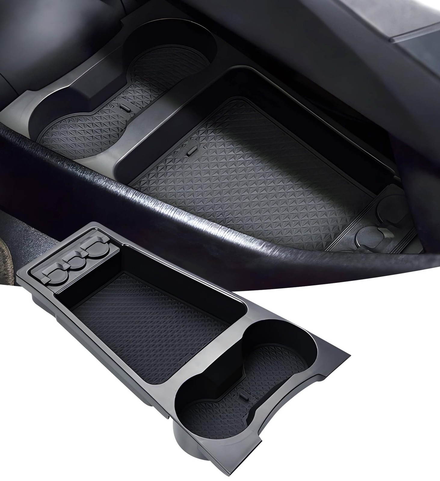 Center Console Organizer Lower Tray for Toyota Prius 2012~2015 ABS Plastic
