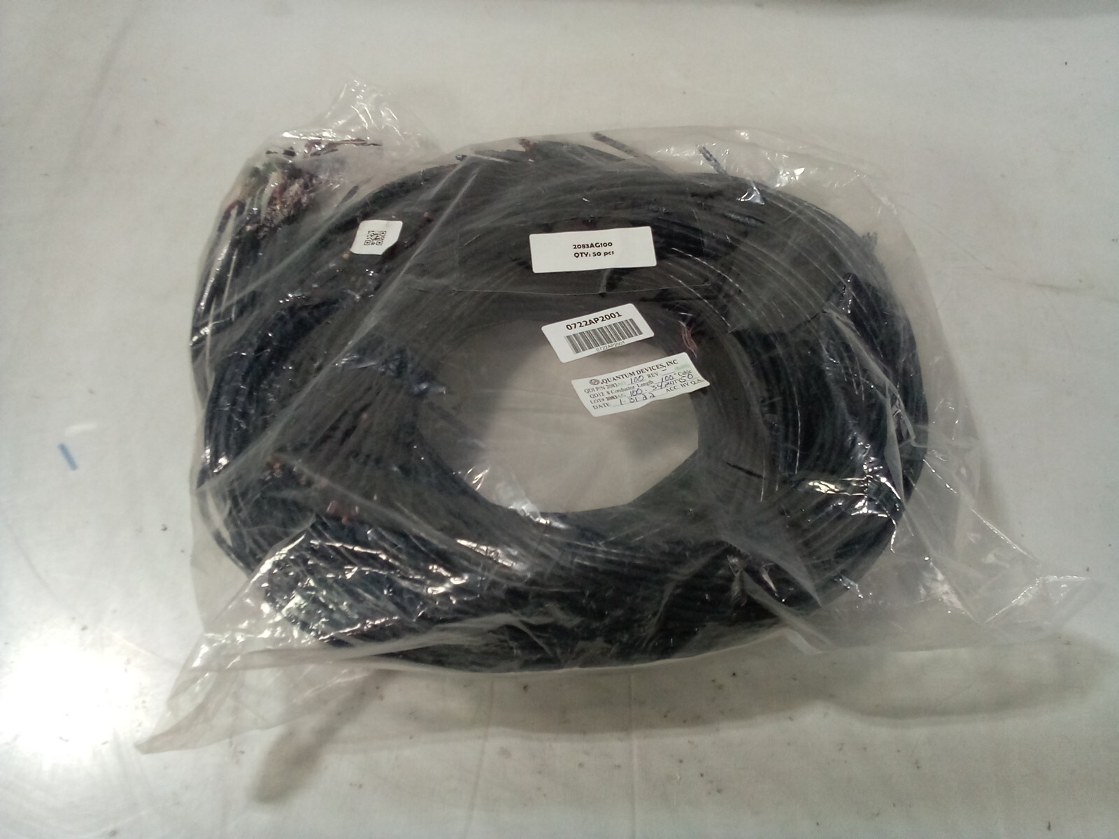 Quantum Devices Cable, 50 Qty. - QD12 8 Conductor Length 100"