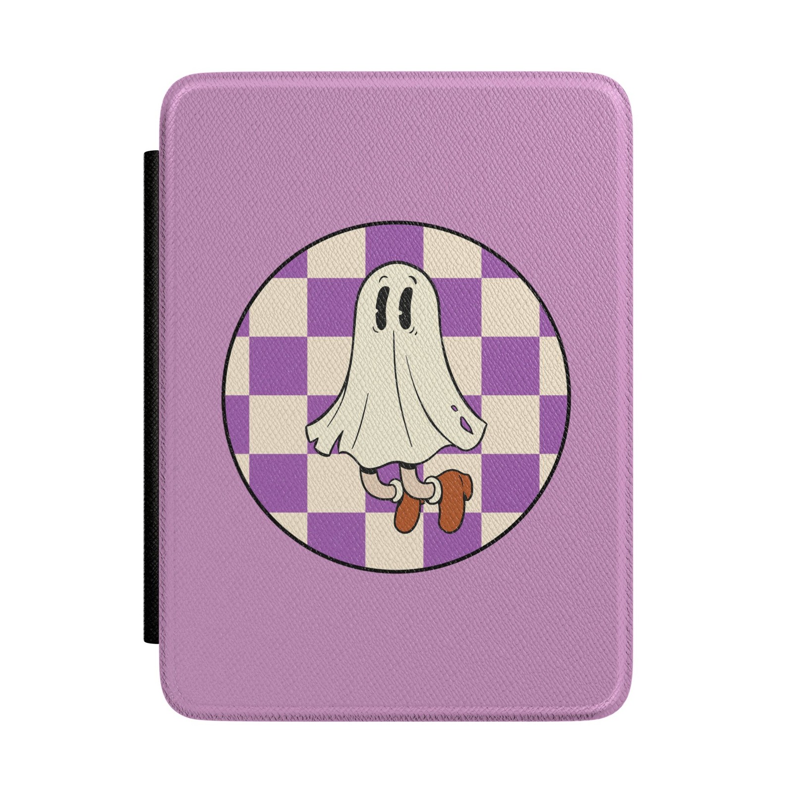 Cute Ghost Checkerboard Kindle Case | Pastel Purple | Cute Purple Lover Gift