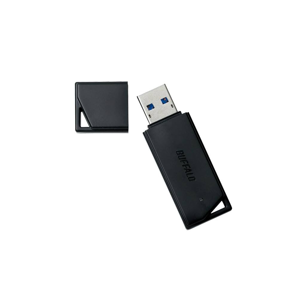 BUFFALO USB 3.2 Gen1 Flash Drive 256GB RUF3-K256GA-BK/N Black Japan Import