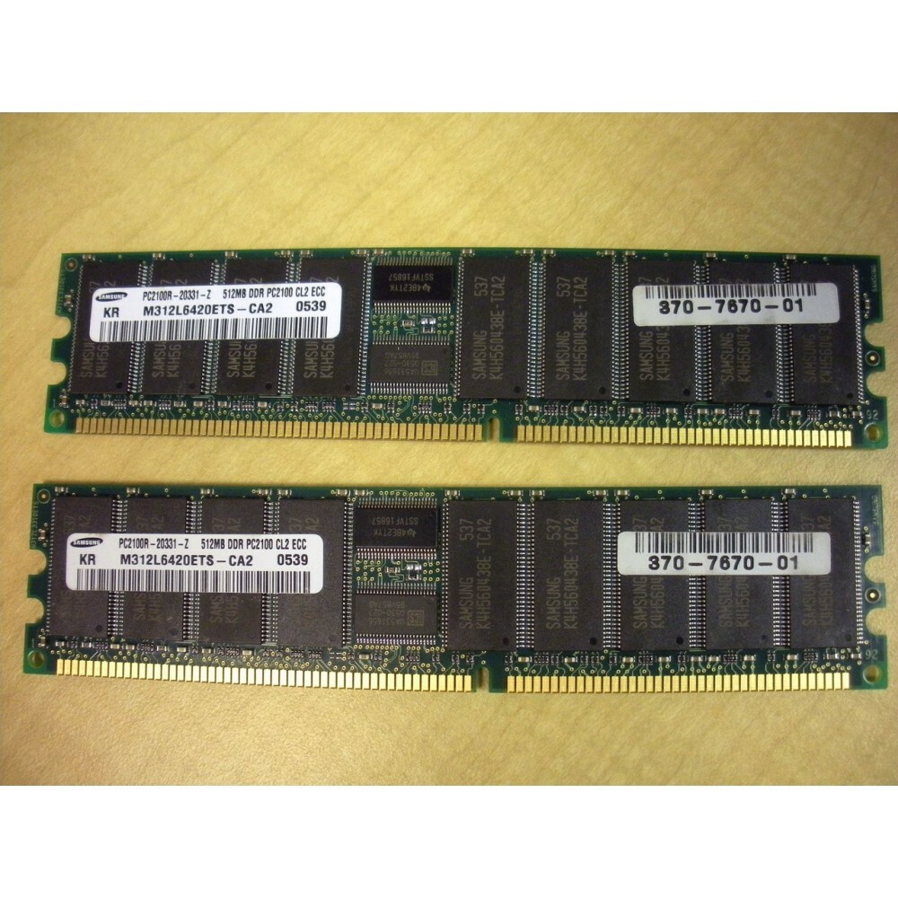 Sun X7703A 1GB (2x 512MB) Memory Kit 370-7670